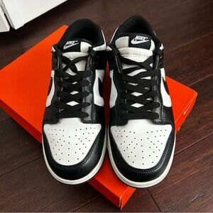 Nike Dunk Low Retro Panda Men's Black and White Sneakers